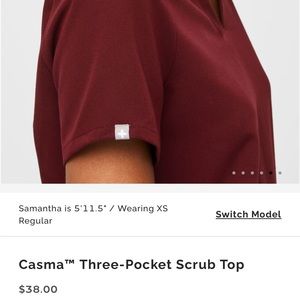 FIGS BURGUNDY
TOP: Casma™ Three-Pocket Scrub Top
SIZE: XS- REGULAR